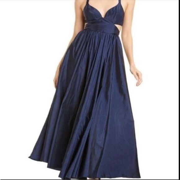 Fame and Partners Womens Size 2 Queen of Peace Navy Blue Dress - Picture 5 of 10